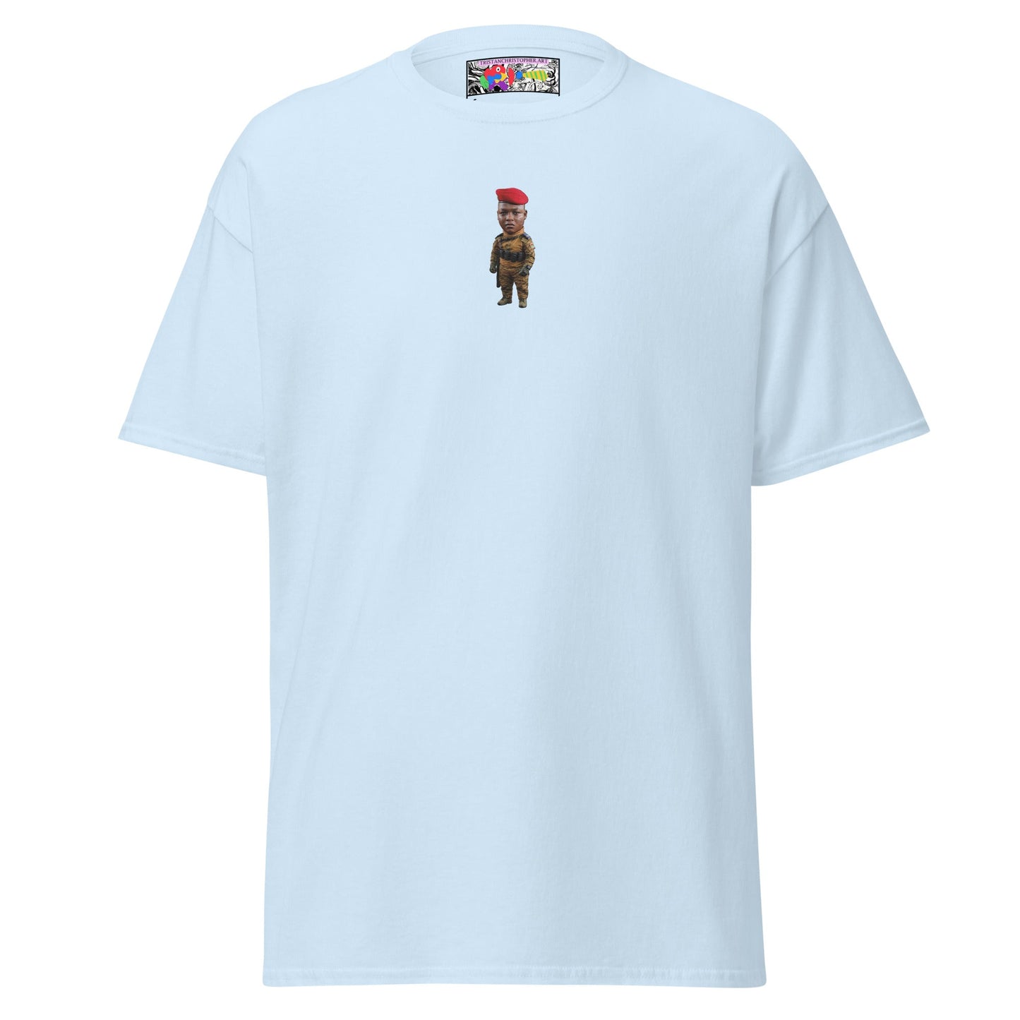Ibrahim Traoré Fine Embroidery Unisex classic tee