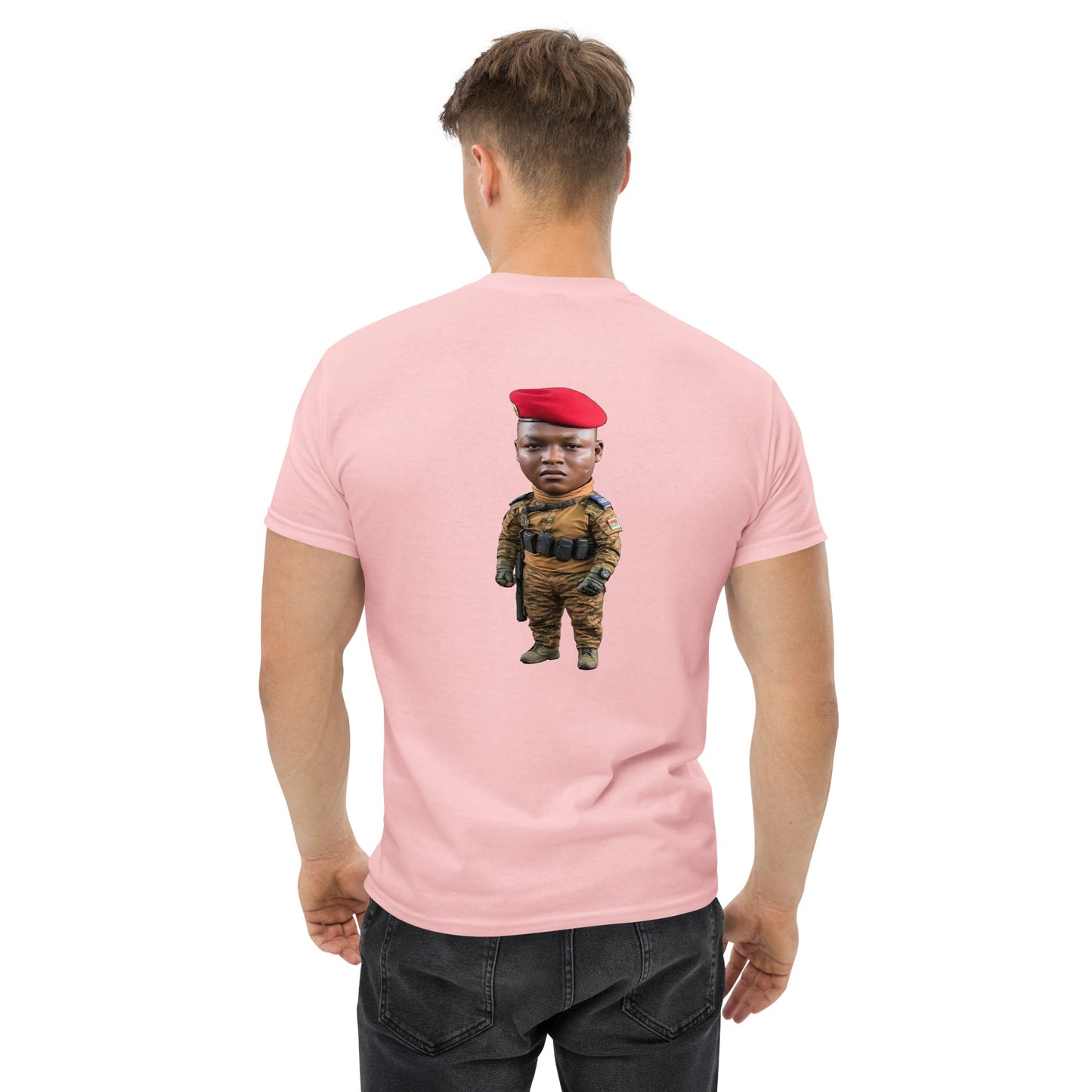 Ibrahim Traoré Fine Embroidery Unisex classic tee