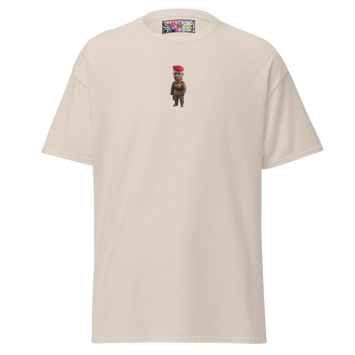 Ibrahim Traoré Fine Embroidery Unisex classic tee