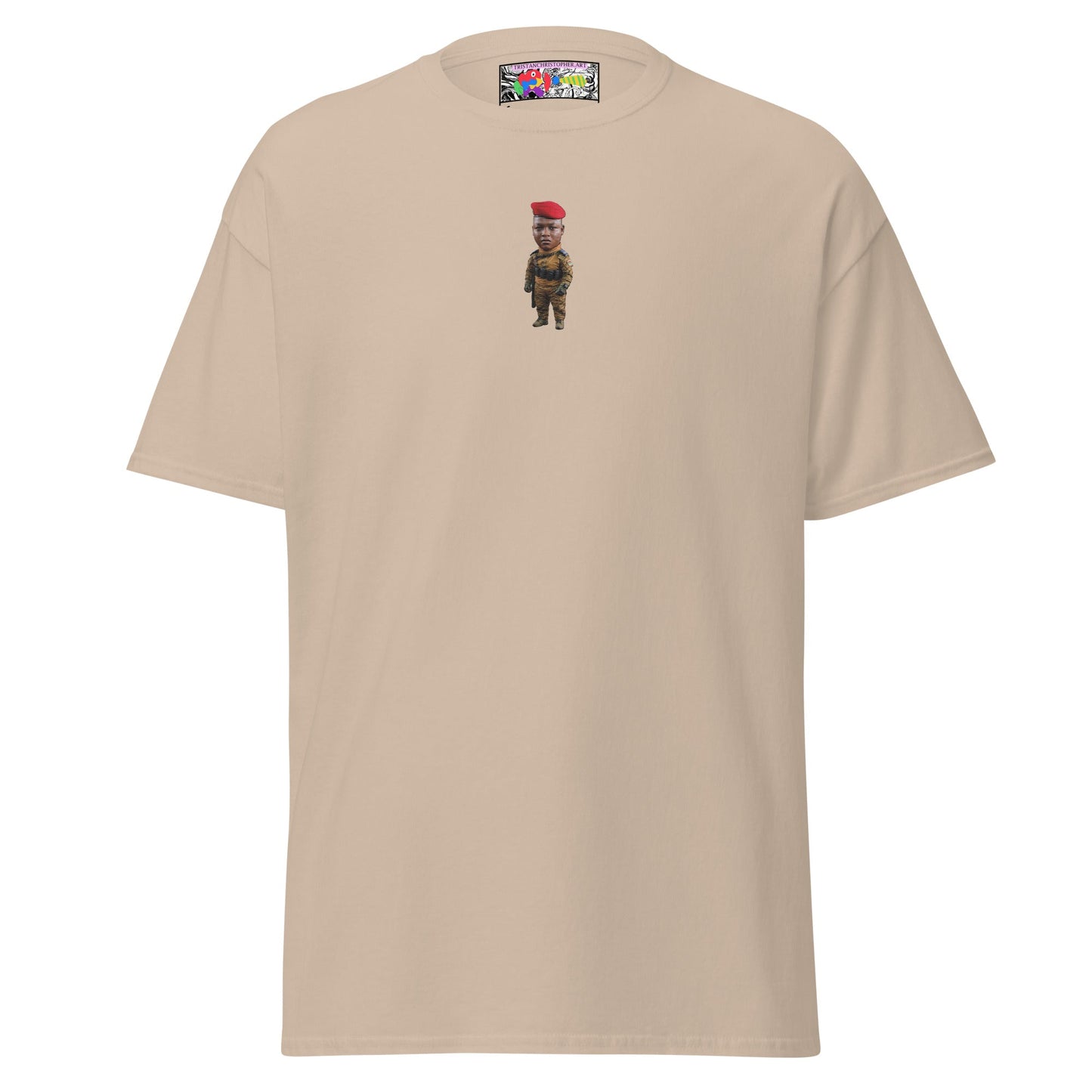Ibrahim Traoré Fine Embroidery Unisex classic tee