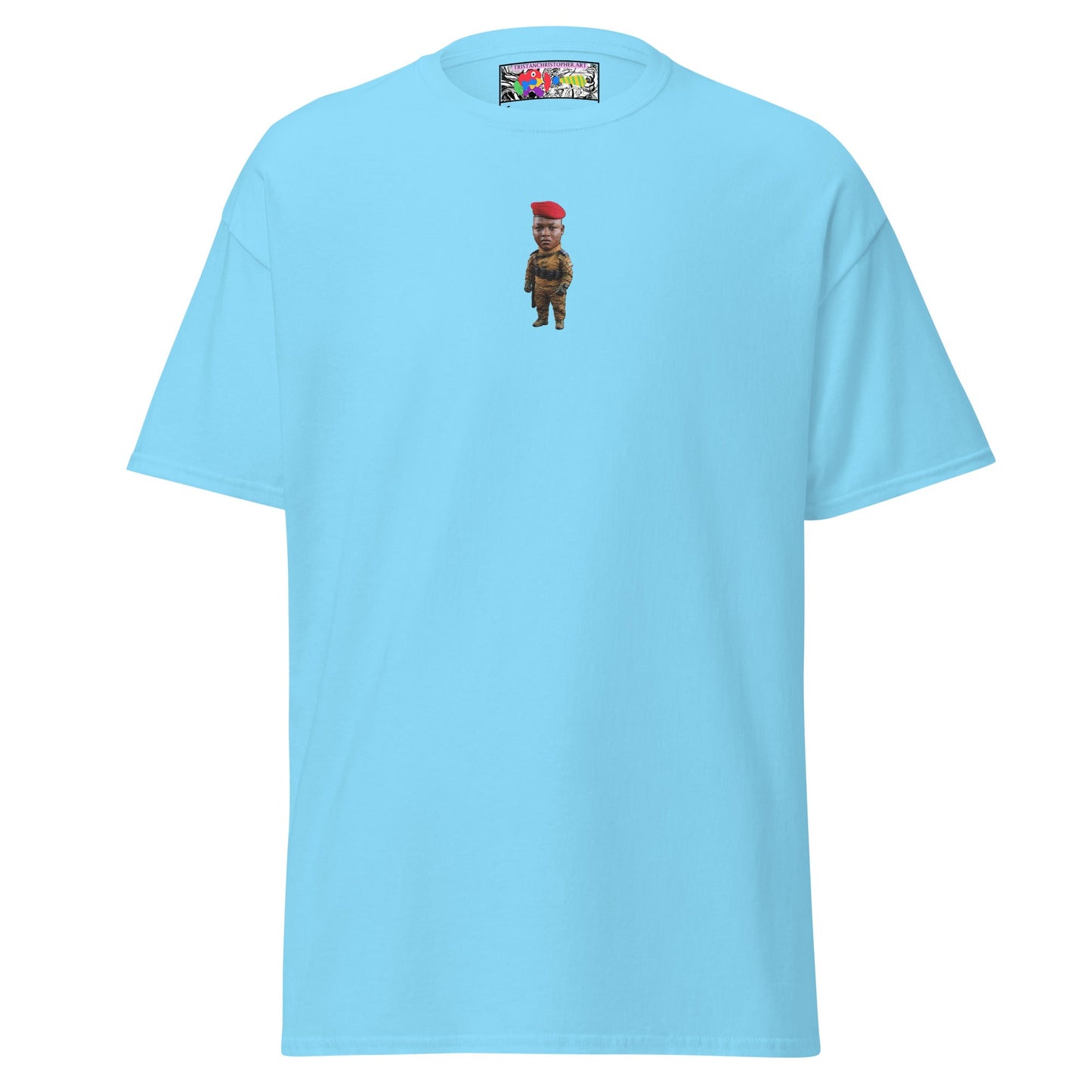 Ibrahim Traoré Fine Embroidery Unisex classic tee