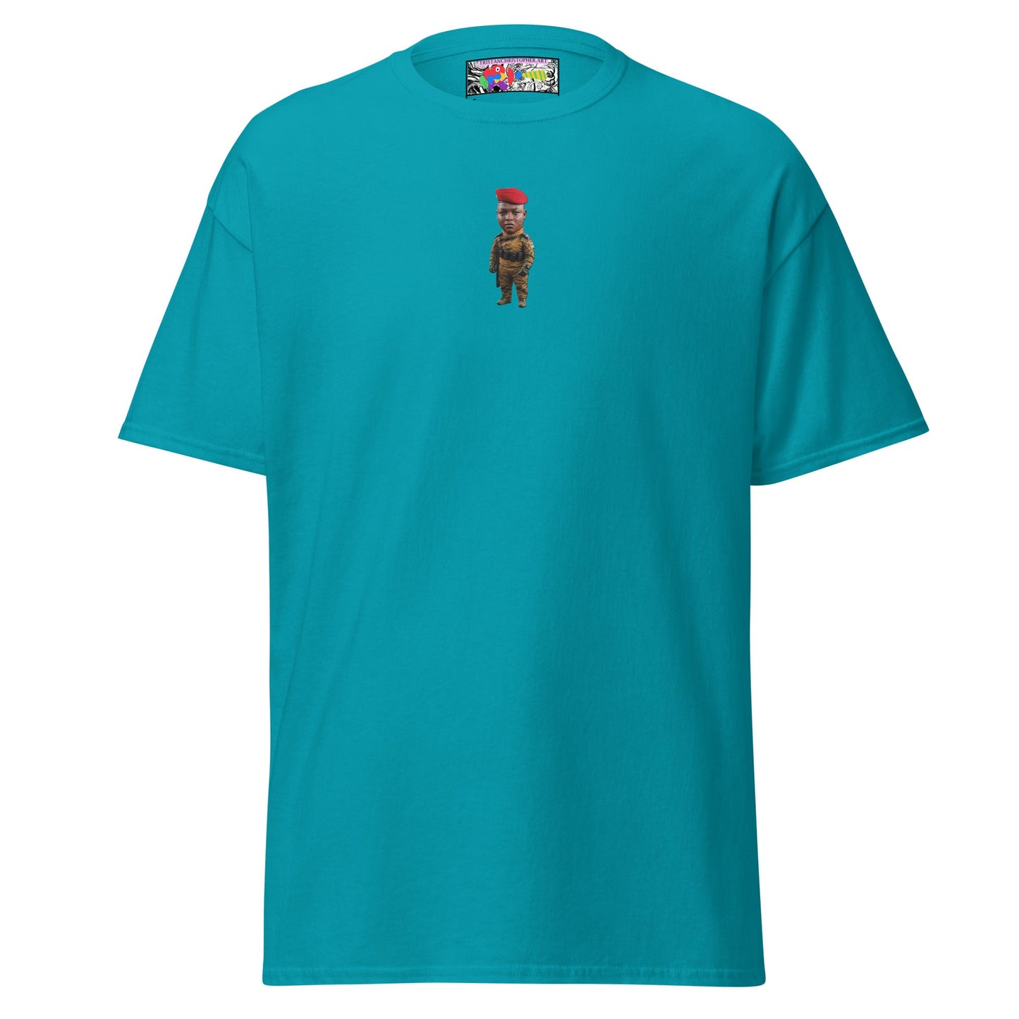 Ibrahim Traoré Fine Embroidery Unisex classic tee